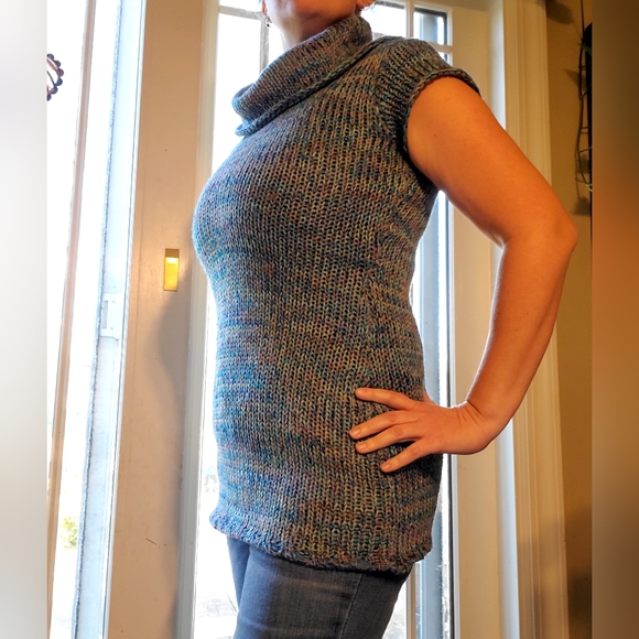 Cowl Neck Sweater Tunic/Minidress - Picture 5 of 5